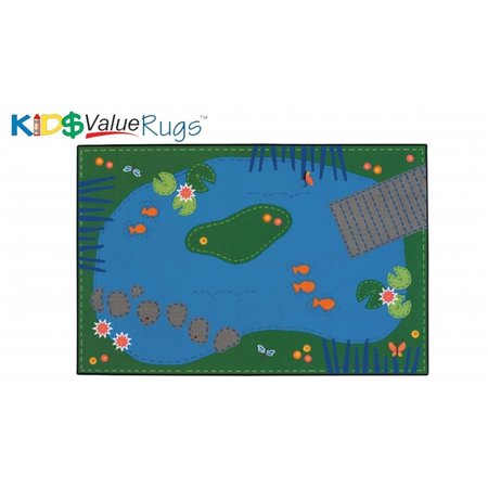 CARPETS FOR KIDS Kids Value Rug - Tranquil Pond CA62006